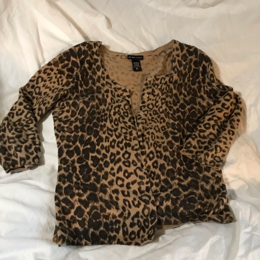 Cheetah Print Cardigan